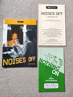 Noises Off National Theatre On Tour Programmes 2001 Patricia Hodge Peter Egan • £8