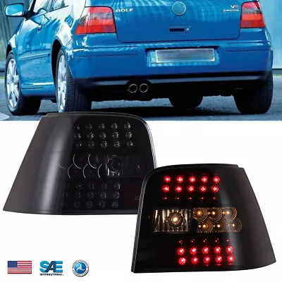 LED Tail Lights 1999-2004 For Volkswagen Golf IV GTI MK4 Black Housing Smoke  • $156.99