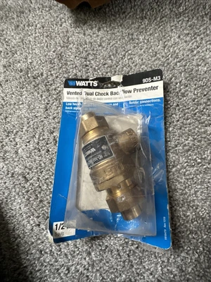$44.99 • Buy WATTS 1/2 In. Cast-Brass SWT X SWT Dual Check Vacuum Breaker Solder Ends (LOC-4)
