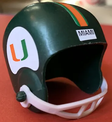1981 Hong Kong Jumbo Helmet Miami Hurricanes Mini Vintage Gumball Football NCAA • $10.81