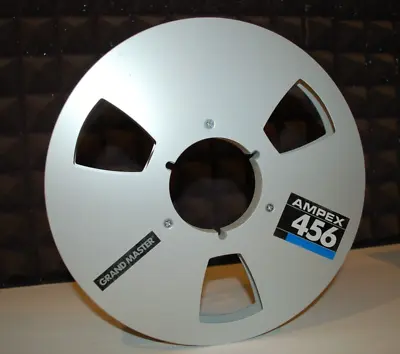 (1) One Vintage Ampex 456  1/2  X 10.5   Empty Take Up Metal Reel With Box • $29.50