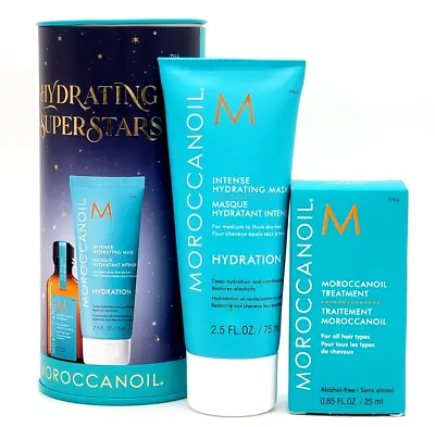 Moroccanoil Oil Treatment 0.85 Oz & Intense Hydration Mask 2.5 Oz Set • $24.75