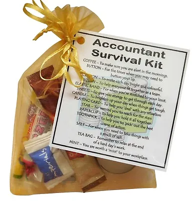 Accountant Survival Kit - Novelty Gift For Accountant Secret Santa Accountant • £6.95