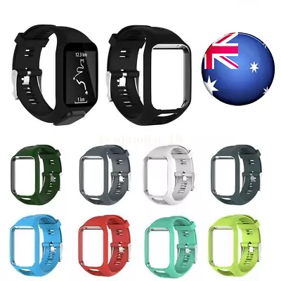 TomTom Spark Runner Golfer 2/3 Replacement Watch Strap Silicone - Metal Buckle • $21.65