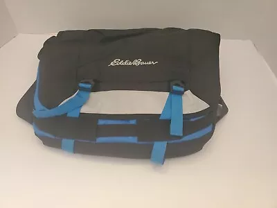 Eddie Bauer Travel Gear Messenger Bag Blue & Black Men's Accessories • $24.99