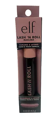 ELF Lash 'N Roll Mascara Curling & Lifting Clean & Vegan (Black) 0.32oz / 9.2g • $9.99