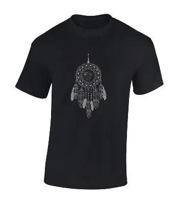 $10.97 • Buy Sun And Moon Dreamcatcher Mens T Shirt Native American Tribal Summer Fashion