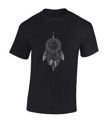 $10.97 • Buy Sun And Moon Dreamcatcher Mens T Shirt Native American Tribal Summer Fashion