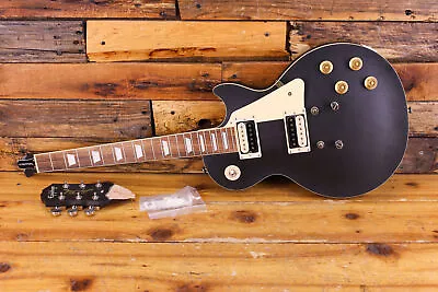 Epiphone Les Paul Traditional Pro IV LE Electric Guitar Worn Ebony DAMAGED • $274.55