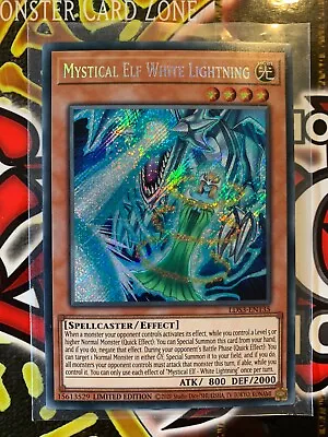 Yu-Gi-Oh! Card *Mystical Elf White Lightning* LDS3-EN135 Ltd Ed SECRET RARE (NM) • $5.26