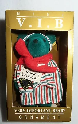 $12.99 • Buy Ebearnezer Scrooge Mini V.I.B. 1992 North American Bear 5  Ornament - NIB