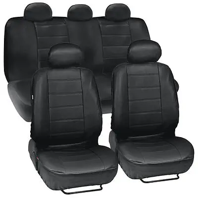 ProSyn Black Leather Auto Seat Covers For Ford Mustang Full Set Car Cover • $44.90