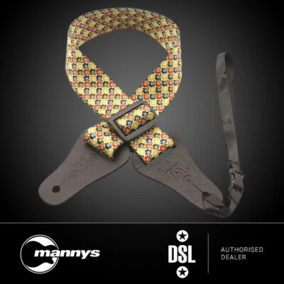 $32 • Buy DSL Ukulele Strap (Yellow Print, 1 1/2 )