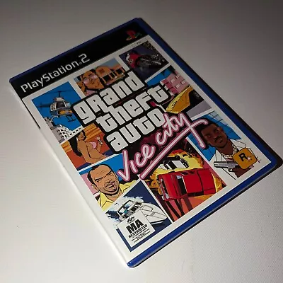 Grand Theft Auto: Vice City (2002 PAL PS2) Manual & Tested (No Foldout Map) • $15