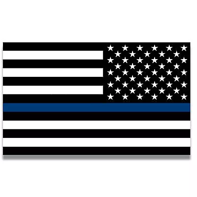 Reverse Thin Blue Line American Flag Magnet Decal 5x8 Inches Automotive Magnet • $9.99