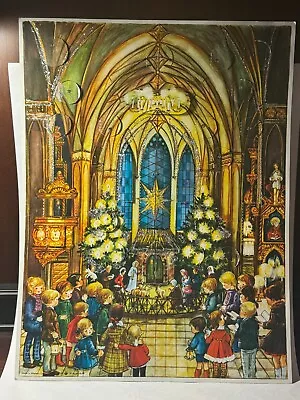 Vintage Stuttgart-Rohr Christmas Advent Calendar Countdown Paper West Germany • $11.50