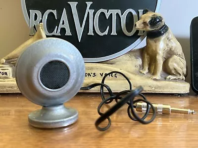 Vintage 1950's PHILCO  Junior  Dynamic Microphone Restored And Working Great • $45