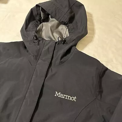 Marmot Women’s Rain Wind Full Zip Jacket Coat Hooded Medium Y55180 CG440 • $38.96