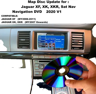 JAGUAR SAT NAV MAP UPDATE For Jaguar XKRXFXK NAVIGATION DVD • £21.50