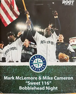 Seattle Mariners - Mark McLemore & Mike Cameron  Sweet 116  Bobblehead 2011 SGA • $23.99