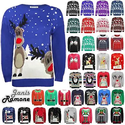 $20.61 • Buy New Unisex Womens Men Christmas Xmas Knitted Vintage Novelty Warm Jumper Sweater