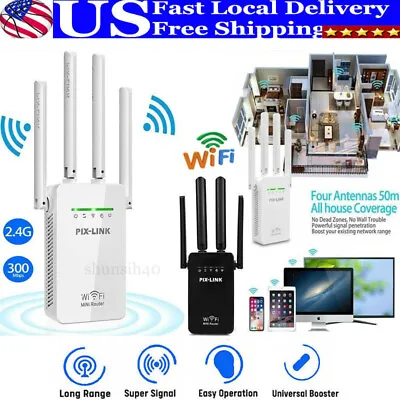 1200Mbps WiFi Range Extender Repeater Wireless Amplifier Router Signal Booster • $15.90
