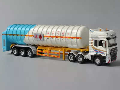 1:50 Scale Diecast Model Tanker Truck Toys Tractor With Gas Tank Semi-Trailer • $21.90