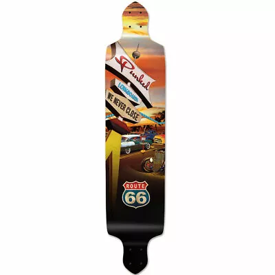 Yocaher Drop Down Longboard Deck - Route 66 Series - Diner • $59.99