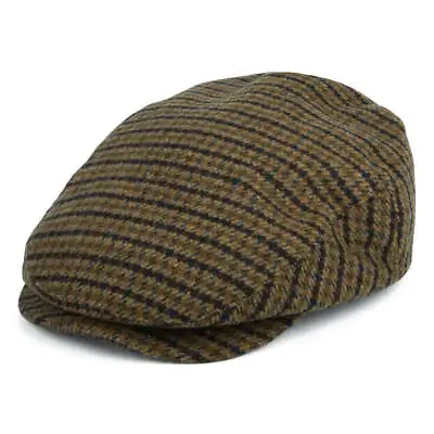 £39.95 • Buy Brixton Hats Hooligan Houndstooth Flat Cap - Light Olive-Brown