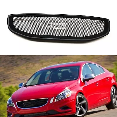For Volvo S60 V60 2011-2013 Sport Style Front Bumper Grille Mesh Cover Black 1PC • $151.21