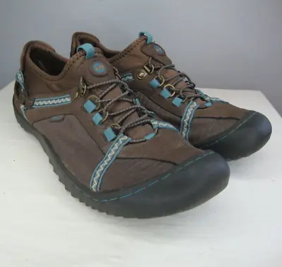 Jeep J-41 Tahoe Water Ready Trail Shoes Women's 11 Brown W/ Blue Trim • $16.99