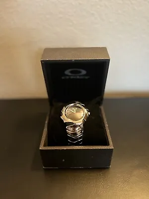 Oakley Blade Watch Black Dial Polished Steel CIB • $999.99