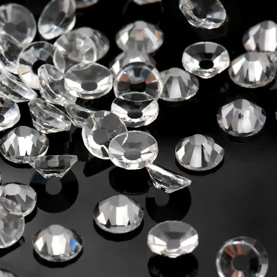Transparent Crystal Rhinestones FlatBack Glitter Glass Gems For Nails Decoration • $2.99