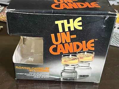 Vintage  The Un-Candle  By Corning. Model 120 Floating Wick. NIB. 5  Candle. • $49.99
