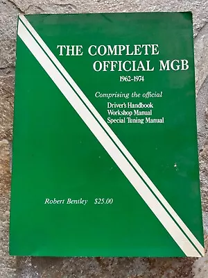 Complete Official MGB Handbook And Manuals 1962-1974 • $65