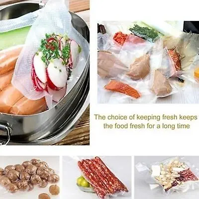 Food Vacuum Sealer Rolls Bags Vaccum Food Storage Saver Embosse Seal Pack O9X4 • $19.26