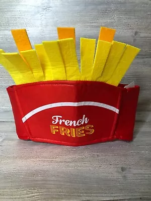 French Fries Hat Fast Food Employee Costume McDonald's Burger King Food Fry Gift • $17.09