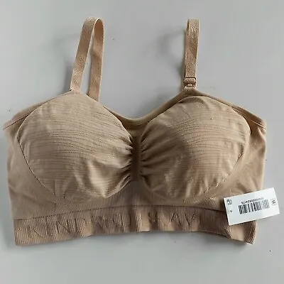 Kindred Bravely Womens Sz XL Hands Free Pumping Nursing Bra Beige EUC • $14.99