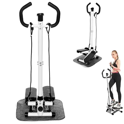 Mini Stepper Exercise Machine Stair Equipment 220LBS W/Resistance Bands & Handle • $39.66