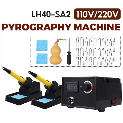 $48.39 • Buy 220V Multifunction Wood Burning Pen Tools Pyrography Machine Set Kit W/ Welding