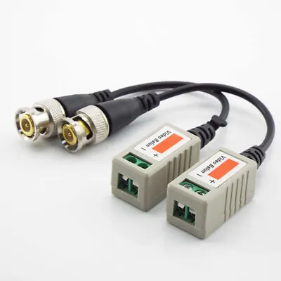 2/4pcs CCTV Camera Passive Video Balun BNC Connector Adapter Coaxial Cable • $3.29