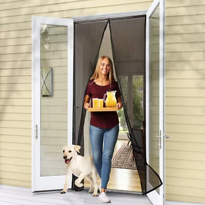 £15.99 • Buy 2x Magnetic Magic Curtain Door Mesh Fastening Mosquito Fly Bug Insect Net Screen