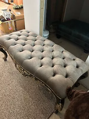 Marge Carson Gray Bed Bench • $500