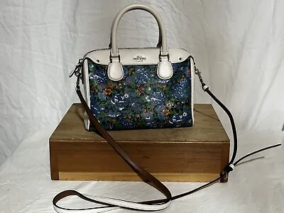 Coach F57921 Mini Bennett Satchel Rose Meadow Floral Crossbody Handbag Purse • $99