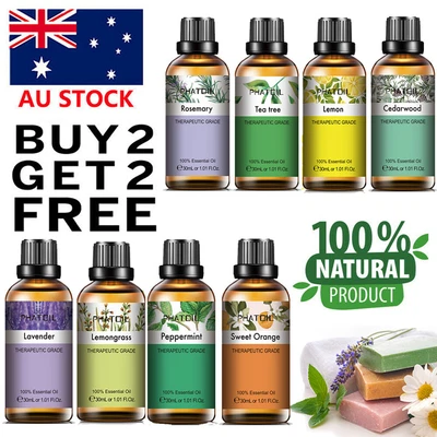 $18.99 • Buy 30ml Pure Natural Essential Oils Aromatherapy Fragrance For Humidifier Diffuser