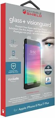 Zagg IPhone 8 PLUS / 7 PLUS InvisibleShield Glass+ Visionguard Screen Protector  • £14.90