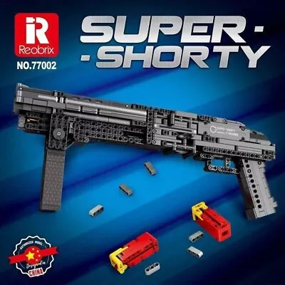 Building Blocks Set MOC Military Gun Super Shorty Pistol Bricks Model Toys • $65.99