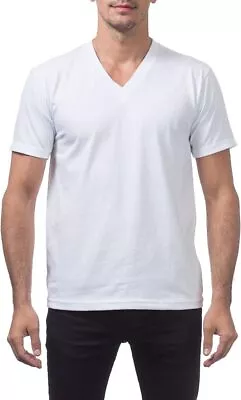 NEW 8X Big And Tall White V-Neck Cotton T-Shirt By Greystone • $28.95