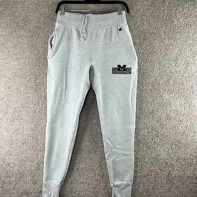 Michigan Wolverines Sweatpants Mens Small Gray Champion Reverse Weave Joggers • $23.10