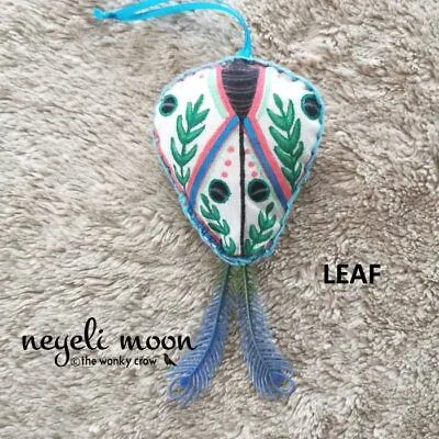 Hand Painted Bohemian Luna Moth English Lavender Vintage Bags By Neyeli • £7.50